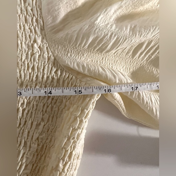 NWT En Saison smocked, tie back tiered tea length dress - tag price $111 SZ XS - Picture 10 of 10